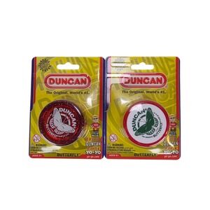 Set of 2 Duncan Butterfly Yoyo Solid Red & Sparkly Red